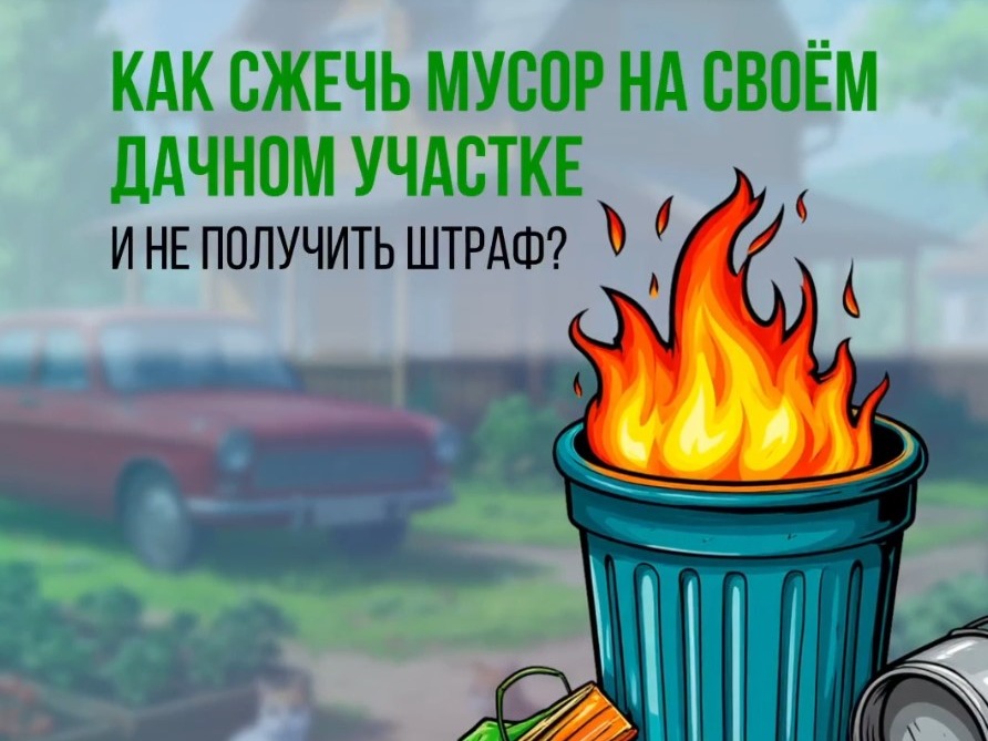 Как сжечь мусор на своем участке и не получить штраф.